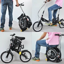 Kayla_Lan Folding Bike 14 inch New Fashion Portable Single Speed Free Folding Bicycle Mini Foldable Bike