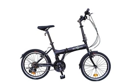 ECOSMO Folding Bike 20" Folding City Bicycle Bike 21SP SHIMANO gears - 20F03BL