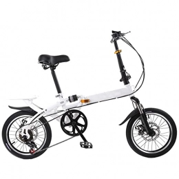  Folding Bike Adult Bikes City Folding Bicycle Front And Rear Disc Brakes Dual Shock Absorption Suspension Portable Lightweight Alloy For Men Or Women Students Office Workers