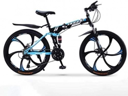 Aoyo Bike Aoyo Variable Speed Racing Bikes, 21-Speed Mountain Bike, Double Disc Brake Folding Bikes, Full Suspension Anti-Slip, (Color : C2, Size : 26 inch)