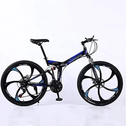 BaiHogi Folding Bike BaiHogi Professional Racing Bike, Foldable Mini Bike, Men Women Folding Bike, Foldable Outroad Bikes, 24 * 26 Inch City Adult Mountain Bikes 21 * 24 * 27 Speed Urban Commuter