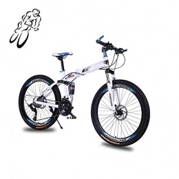 BaiHogi Bike BaiHogi Professional Racing Bike, folding mountain bike, Folding bike, folding mountain bike, full suspension MTB, folded in 10 seconds, 26 inch 24 * 27 gears double disc brakes Mountain bike damping