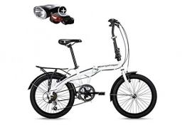 Bergsteiger Fahrrad Bike Bergsteiger Fahrrad Hikers Windsor 20 Inch Folding Bicycle Shimano 6 LED Battery Light Quick Fold, 8-Speed System Folding Bike, Folding Bicycle