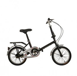 GHGJU Folding Bike Bicycle Child Folding Bike 20 Inch 16 Inch 12 Inch Adult Student Bicycle High-end Folding Bicycle Outdoor Cycling, Black-16in