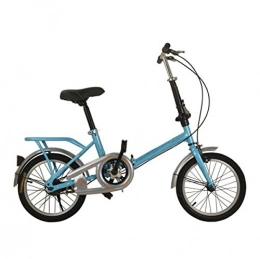 GHGJU Folding Bike Bicycle Child Folding Bike 20 Inch 16 Inch 12 Inch Adult Student Bicycle High-end Folding Bicycle Outdoor Cycling, Blue-16in