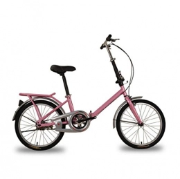 GHGJU Folding Bike Bicycle Child Folding Bike 20 Inch 16 Inch 12 Inch Adult Student Bicycle High-end Folding Bicycle Outdoor Cycling, Pink-12in