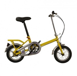 GHGJU Folding Bike Bicycle Child Folding Bike 20 Inch 16 Inch 12 Inch Adult Student Bicycle High-end Folding Bicycle Outdoor Cycling, Yellow-12in