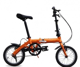 GHGJU Folding Bike Bike Folding Bike Speedy Upscale Speed Mountain Bike Men And Women Bike Gift Pedal Biking Tools, Orange-18in