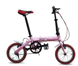 GHGJU Folding Bike Bike Folding Bike Speedy Upscale Speed Mountain Bike Men And Women Bike Gift Pedal Biking Tools, Pink-18in