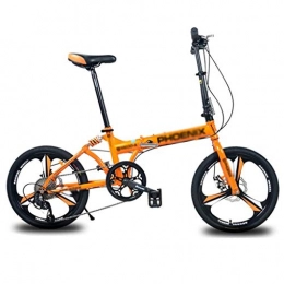 BIKESJN Bike BIKESJN 20 Inches Mountain Bikes Bicycle Folding Bike Portable Shock Absorb Recreational Vehicle Male Female Students Bicycle Variable Speed Bicycle