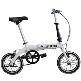 Binglinghua Bike Binglinghua Folding Bicycles Double Disc Aluminum Fahrrad Adult Mini Bike Folding Bike (white)