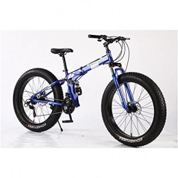 CCLLA Folding Bike CCLLA Mountain Bike 26 Inch Foldable Snowmobile Mountain Bike Variable Speed Dual Shock Absorber 4.0 Wide Fat Big Tire ATV For Adult Travelers