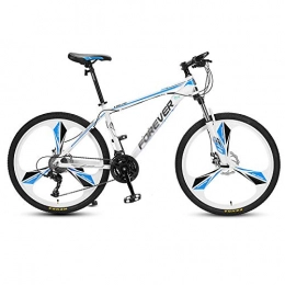 Chengke Yipin Folding Bike Chengke Yipin Outdoor mountain bike bicycle Speed change bicycle 26 inch One wheel High carbon steel frame Student youth shock-absorbing mountain bike-blue_27 speed