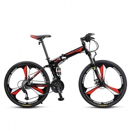 CHEZI Folding Bike CHEZI Mountain BikeFolding Mountain Bike Bicycle for Men Variable Speed Off Road Double Shock Absorption Soft Tail 26 Inches 27 Speeds