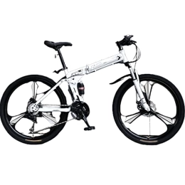 DADHI  DADHI Folding Mountain Bike - Men's Variable-Speed Bike for Teens, 26" / 27.5" Wheels - 24 / 27 / 30 Speeds - Off-Road - Light and Foldable (Grey 27.5inch)