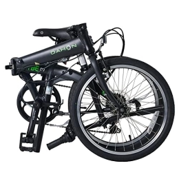 Dahon Bike Dahon VYBE D7 Folding Bike, Lightweight Aluminum Frame; 7-Speed Gears; 20” Foldable Bicycle for Adults, Black