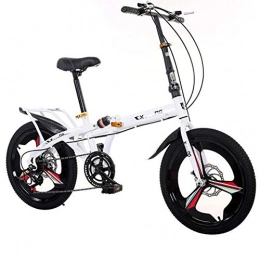 DGPOAD Bike DGPOAD Folding Bike Unisex Alloy City Bicycle 20" With Adjustable Handlebar & Seat 7 speed, comfort Saddle Lightweight For Adults Men Women Teens Ladies Shopper, Disc brake / wh