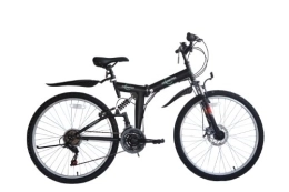 ECOSMO Folding Bike ECOSMO 26" Folding Mountain Bicycle Bike 21SP SHIMANO-26SF02BL+Carry Bag