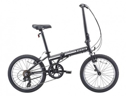 EuroMini Folding Bike EuroMini Unisex's ZIZZO Campo, Matte Black-2019, 20 inch