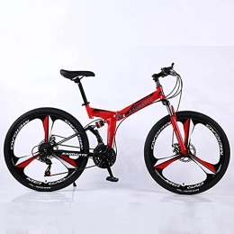 FAXIOAWA Bike FAXIOAWA Mountain Bike, Adult Folding Mountain Bike 26 Inch 27Speed Variable Speed Road Bicycle Cycling Off-road Soft Tail Bicycle Men Women Outdoor Sports Ride BU 3 wheels- 26" 21SPD (Rd 3 Wheels 26)