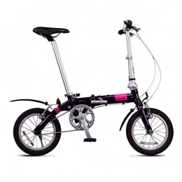 Folding Bikes Folding Bike Folding Bikes Folding Bicycle Mini Ultra Light 14 Inch Bicycle Men And Women Portable Small Wheel Aluminum Alloy Ultra Light Bicycle (Color : Purple, Size : 115 * 27 * 59cm)