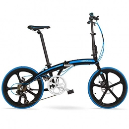 FUJGYLGL Folding Bike FUJGYLGL Folding Mountain Bike, Aluminum Alloy Double Shock Absorption City Bike, Variable Speed Foldable Bicycle Commuter Adult Student