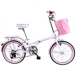 GUI-Mask Bike GUI-Mask SDZXCFolding Bicycle Ladies Speed High Carbon Steel Frame Folding Bike Light Folding Bike Bicycle 20 Inch