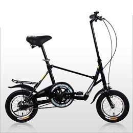 Guoqunshop Folding Bike Guoqunshop Road Bikes 12 Inch Student Adult Men and Women Working Bicycle Small Wheel Small Folding Bicycle Folding Bikes for Adults