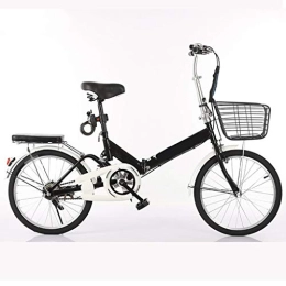 Guoqunshop Folding Bike Guoqunshop Road Bikes Folding Bicycle 20 Inch Student Adult Men and Women Variable Speed Car Ultra Light Portable Bicycle Folding Bikes for Adults (Color : Black, Size : 20inch)