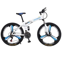 Guoqunshop Folding Bike Guoqunshop Road Bikes Folding Bike, 26-inch Wheels Portable Carbike Bicycle Adult Students Ultra-Light Portable folding bikes for adults (Color : Blue, Size : 27 speed)