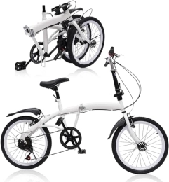 HarBin-Star Bike HarBin-Star 20 Inch Adult Folding Bike, 6 Speed Bike, Lightweight Alloy Foldable Bike Carbon Steel City Bike Height Adjustable and Double V Brake Bicycle Suitable for Roadways, Mountains, Racing