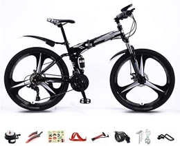 HFFFHA Folding Bike HFFFHA Foldable Bicycle 26 Inch, 26-Speed Folding Mountain Bike, Unisex Lightweight Commuter Bike, Mini Bike Small Portable Bicycle Adult