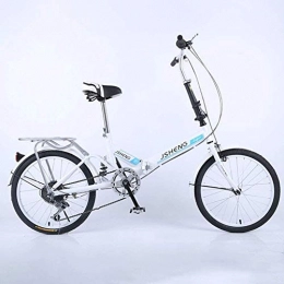 HFFFHA Bike HFFFHA Folding Bikes, Mini Portable Student Speed Wheel Folding Bike For Men Women Lightweight Folding Bicycle, Damping Bicycle (Color : F)
