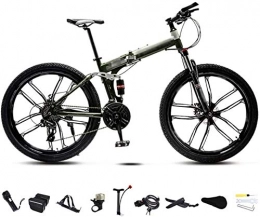 HFFFHA Bike HFFFHA Mountain Bike Bicycle 26Inch Dual Disc Brake Folding Bike MTB Bicycle, Unisex Folding Commuter Bike