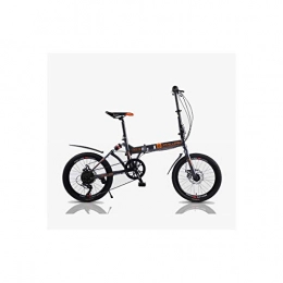 Jinan Folding Bike Jinan Folding Bicycle Adult Men And Women Variable Speed Ultra Light Portable Small Bicycle 20 Inch Suspension Shifting (matting Gray) (Color : Matting)