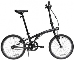 Jue Bike Jue Folding Bikes Folding Bicycle 20 Inch Men And Women Light Car Portable City Commuter Travel Bicycle Men And Women Folding Bicycle Shock Mountain Bike (Color : Black, Size : 20inches)