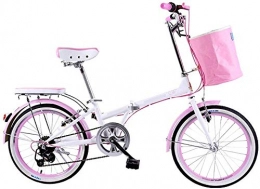 KKKLLL Bike KKKLLL Folding Bicycle Ladies Speed High Carbon Steel Frame Folding Bike Light Folding Bike Bicycle 20 Inch