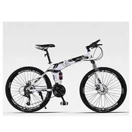 KXDLR Bike KXDLR Mountain Bike 24 Speed Shift Left 3 Right 8 Frame Shock Absorption Mountain Bicycle, White