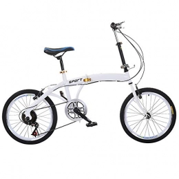 KXDLR Bike KXDLR Variable Speed Bicycle Folding Bicycle Adult Light Portable Shift 20" Foldable Bike Foldable Bikes, Aluminum Alloy Frame