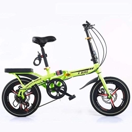  Bike L.HPT 6 Speed Folding Bike Lightweight Aluminum Frame Shimano Folding Bicycle 16 Inch Shock Absorber Small Portable Children's Student Bicycle Adult Men And Women