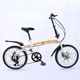 LHQ-HQ Folding Bike LHQ-HQ Folding Mountain Adults Bike Ultra-Light Portable Student MTB Bicycle 6 Speed 20" Tire Bike Dual Disc Brake, A