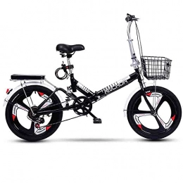 Lwieui Folding Bike Lwieui 140 Cm Adult Folding Bicycle, Variable Speed Belt And Shock Absorber Integrated, 20 Inch Tires, Easy To Travel And Carry