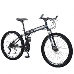 Lwieui Folding Bike Lwieui Mountain Bicycle Folding Bike Ergonomic Saddle Retractable Easy To Fold, Small Space Occupation, Anti-skid Tires, Comfortable And Beautiful(Size:30 speed)