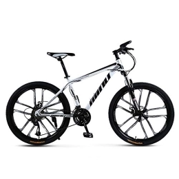  Bike Mountain Bike, Mountain Trail Bike High Carbon Steel Folding Outroad Bicycles, Bicycle Full Suspension Gears Dual Disc Brakes, A-30speed