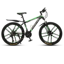  Folding Bike Mountain Bike, mountain Trail Bike High Carbon Steel Folding Outroad Bicycles, Bicycle Full Suspension Gears Dual Disc Brakes, B-26inch21speed