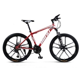  Bike Mountain Bike, Mountain Trail Bike High Carbon Steel Folding Outroad Bicycles, Bicycle Full Suspension Gears Dual Disc Brakes, C-21speed