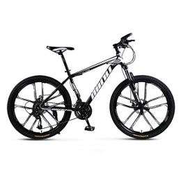  Bike Mountain Bike, Mountain Trail Bike High Carbon Steel Folding Outroad Bicycles, Bicycle Full Suspension Gears Dual Disc Brakes, D-27speed