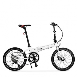 NBWE Bike NBWE Folding Bicycle Shifting Aluminum Alloy Double Disc Brake Folding Bicycle 20 Inch Off-Road Cycling