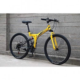  Folding Bike Novokart-Foldable Sports / Mountain Bike 24 Inches Spoke Wheel, Yellow
