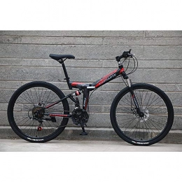  Folding Bike Novokart-Foldable Sports / Mountain Bike 26 Inches Spoke Wheel, Black&Red